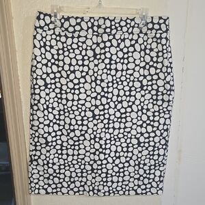 Sunny Leigh Black and White Patterned Pencil Skirt NVTN 311